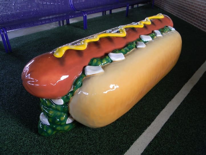 hot dog soft sculpture