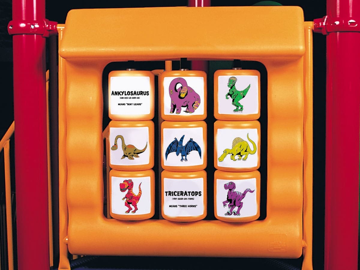 dinosaur match game play panel