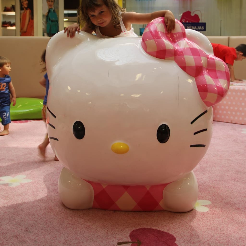 Hello Kitty play area inside a shopping mall